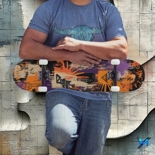 Skateboard Motifs d'Halloween inspirés par les graffitis et d