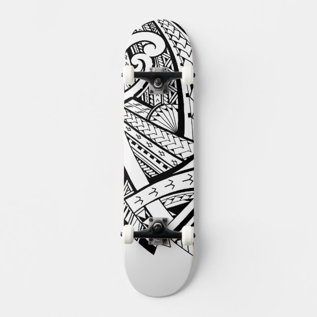 Skateboard Motifs tribaux Samoans de fer de lance de (Recto)
