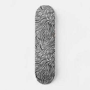 Skateboard Motion sur l'eau v2 - Noir sur le bois