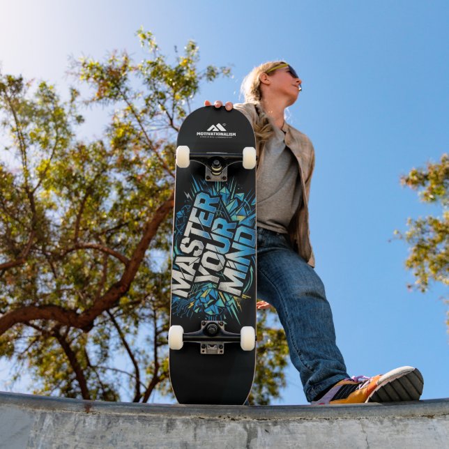 Skateboard MOTIVATIONNALISME© Maîtrisez Votre Esprit_ (Extérieur 1)