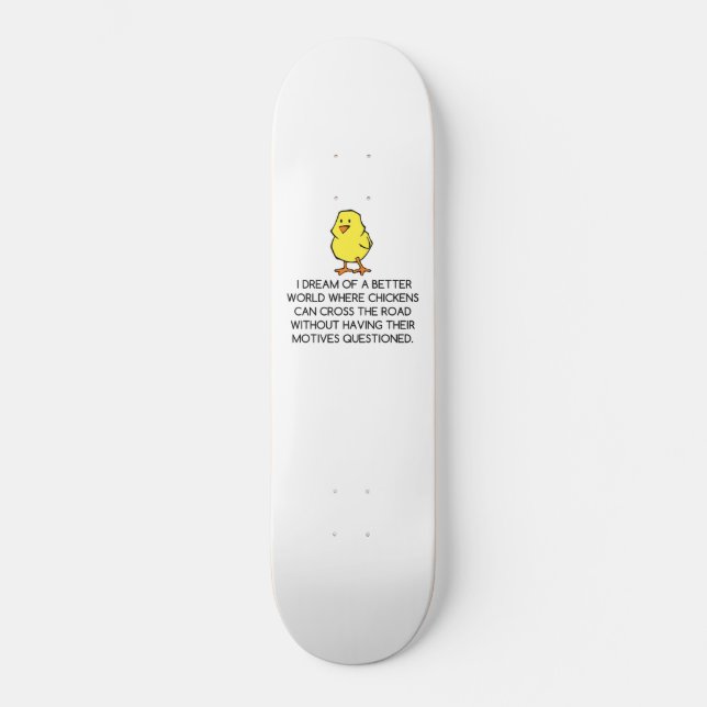SKATEBOARD MOTIVATIONS DE POULET (Recto)