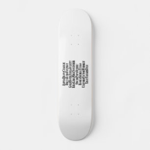 SKATEBOARD MOTS ALPHABET PHONÉTIQUE / CODE