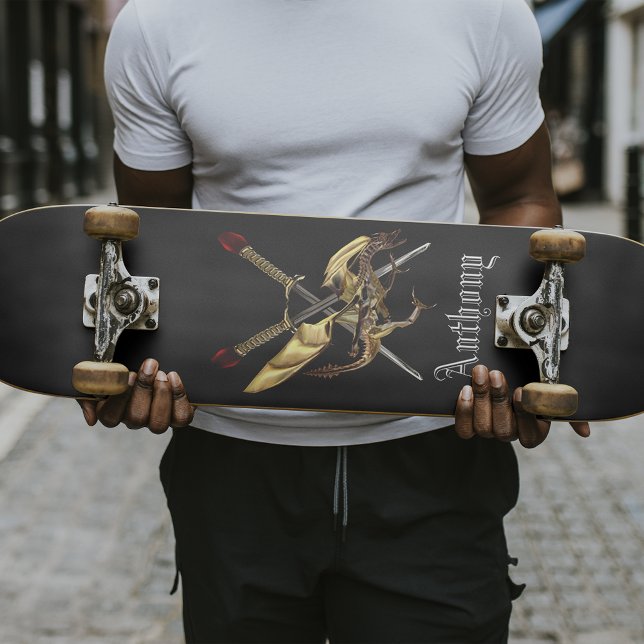 Skateboard Mots Croisés Avec Dragon Personnalisé (Créateur téléchargé)