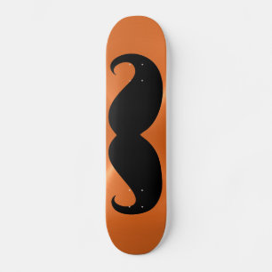 Skateboard Moustache noire amusante 11