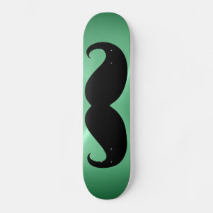 Skateboard Moustache noire amusante 3