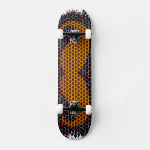 Skateboard Moustache Vintage