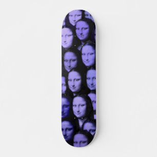 Skateboard Multi-Mona en bleu - Style les années 70