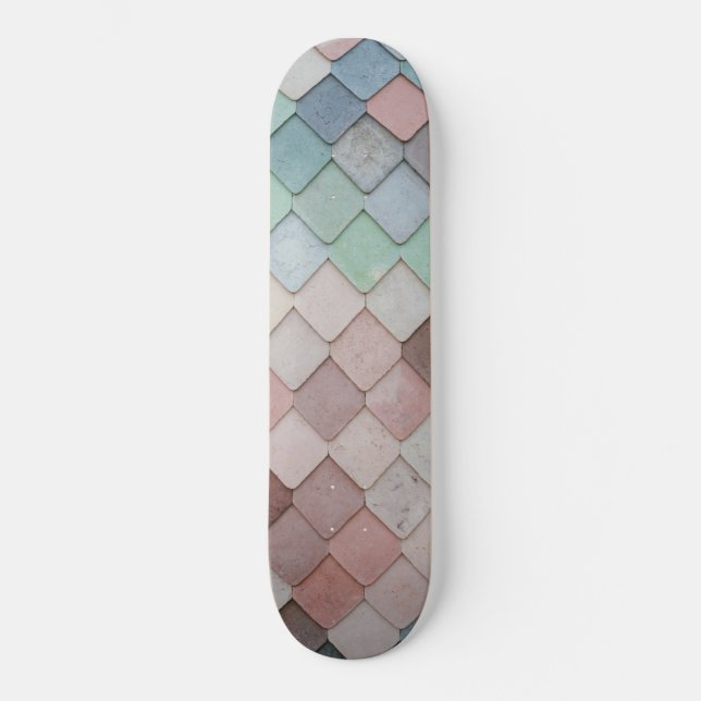 Skateboard Multicolored Tiles (Recto)