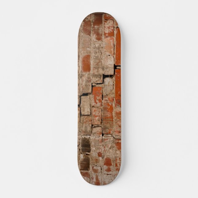 Skateboard Mur en brique fissurée (Devant)