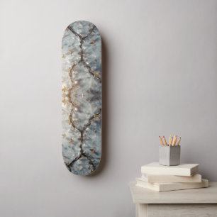 Skateboard Mur en marbre cristal fissuré avec coloré