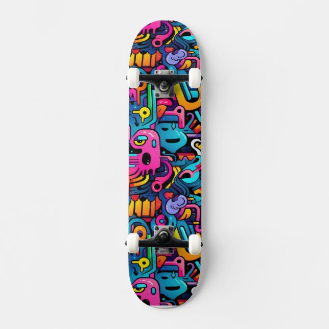 Skateboard Mur Graffiti (Recto)