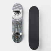 Skateboard Mur maritime - gris (Front)