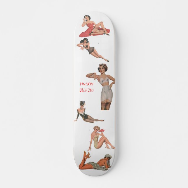 Skateboard Musashi conçoit le pin-up (Devant)