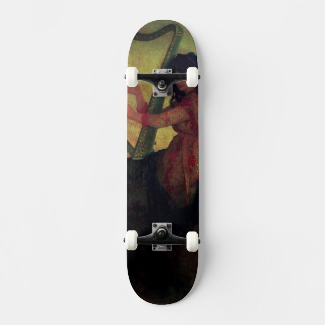 Skateboard Muse jouant l'harpe (Recto)
