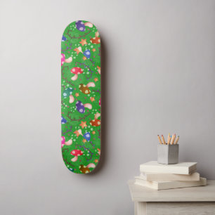 Skateboard Mushroom Fairytale arc-en-ciel