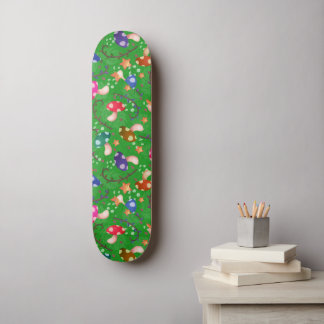 Skateboard Mushroom Fairytale arc-en-ciel