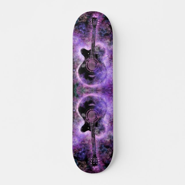 Skateboard Musique guitare romantique - Magie (Devant)