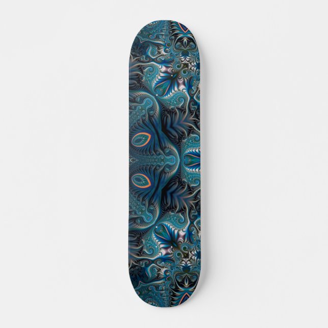 Skateboard Mysterious space mandala (Devant)