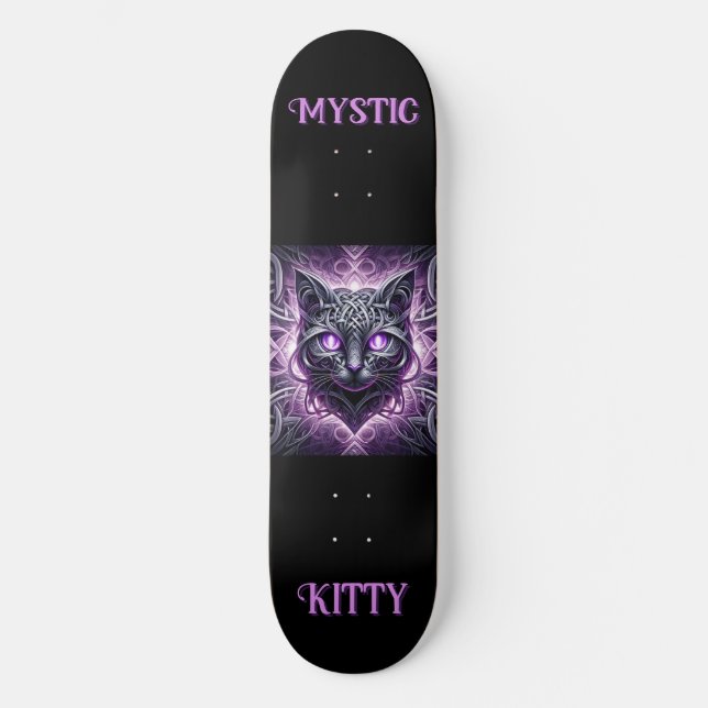 Skateboard Mystic Celtic Kitty (Recto)