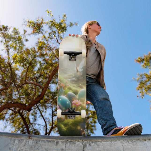 Skateboard Mystical Forest Fairy Magical Spring Eggs (Extérieur 1)