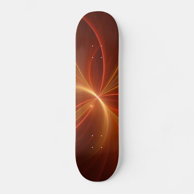 Skateboard Mystique Abstrait Fractal Art Moderne Couleurs cha (Recto)