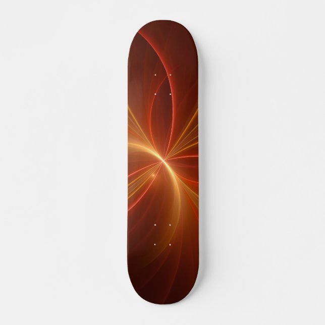 Skateboard Mystique Abstrait Fractal Art Moderne Couleurs cha (Devant)