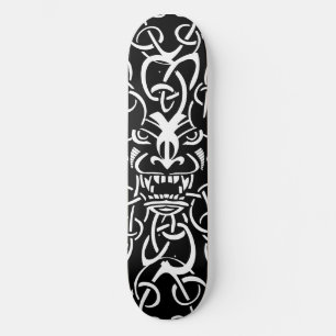 Skateboard Mythique trithique tiki masque le design ethnique