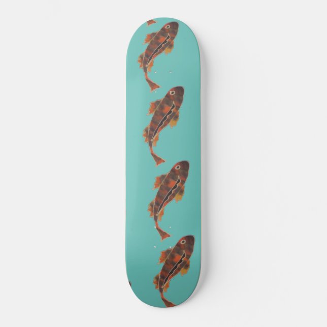 Skateboard - Natation Koi (Recto)