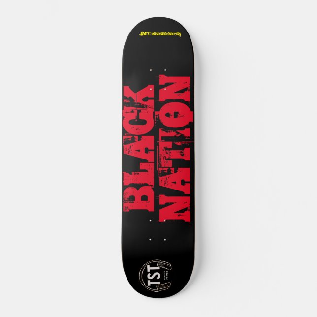 SKATEBOARD NATION NOIRE / JMT SKATEBOARDS (Recto)
