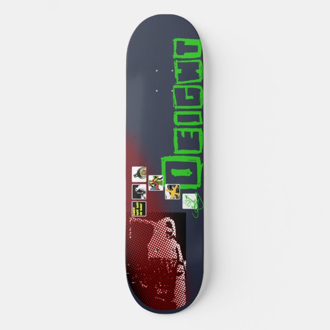 Skateboard Ne mangez pas le chat dans la moitié (Recto)