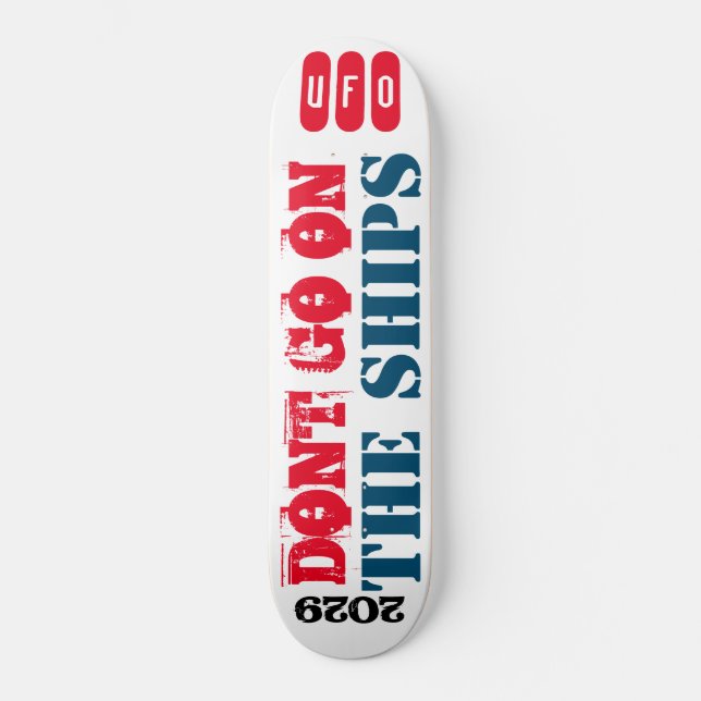 Skateboard NE PAS FAIRE SUR LES BATEAUX Faire de la planche à (Recto)