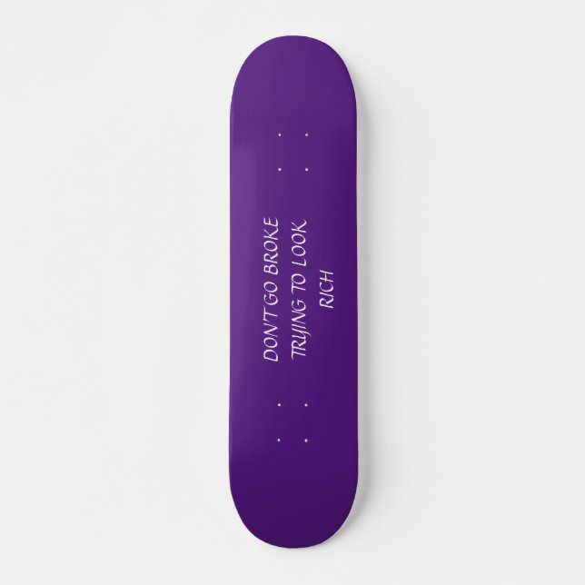 Skateboard NE PAS Patiner (Devant)