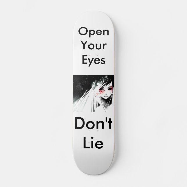 Skateboard "Ne vous trouvez pas " (Recto)