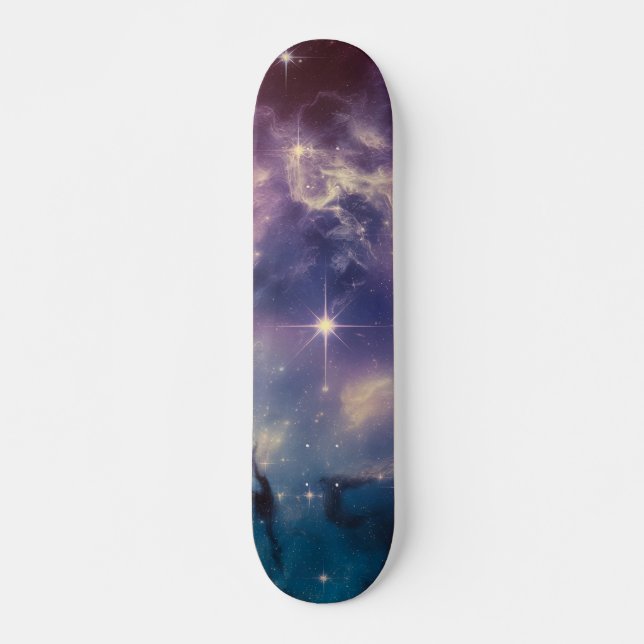 Skateboard Nebula Galaxie Bleue (Devant)