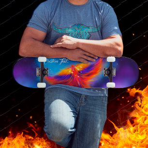 Skateboard Nebula pourpre émergée du Phoenix de l'espace