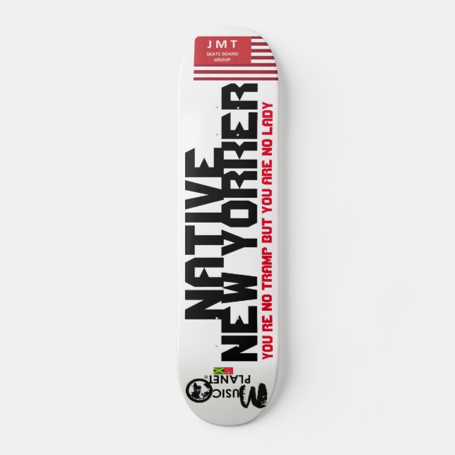 Skateboard NÉE À NEW YORK Planche à roulettes (Recto)