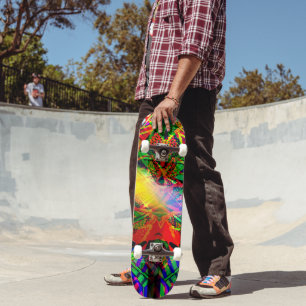 Skateboard Neon Flash Graffiti Skate