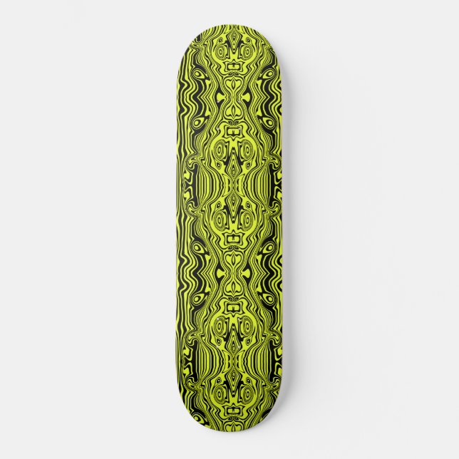 Skateboard Neon Green Black Skate (Recto)