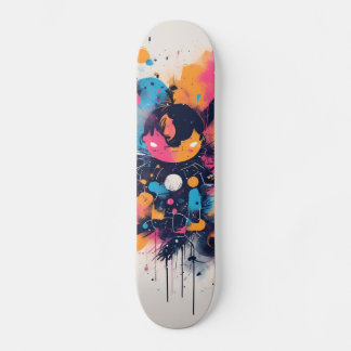 Skateboard Neon Pink Skateboard, Glow in the Dark Skateboard,