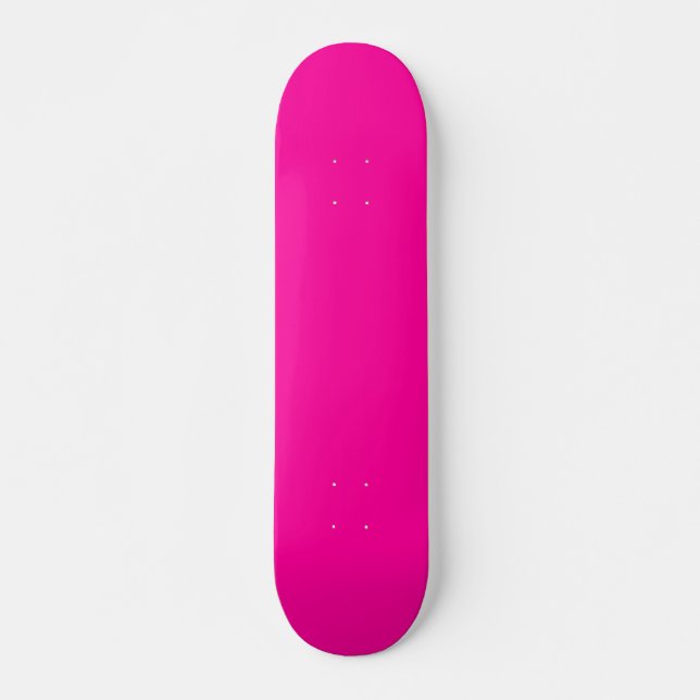 Skateboard Neon Pink Solid Color (Devant)
