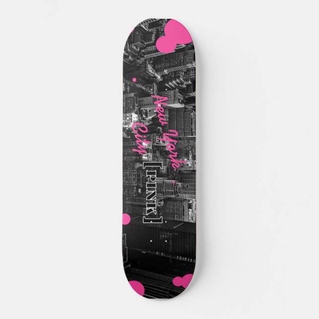 Skateboard New York City [rose] (Recto)
