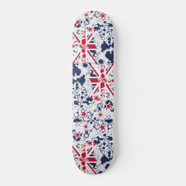 Skateboard New Zealand FLAG KCALIMA, effet par Masanser (Recto)