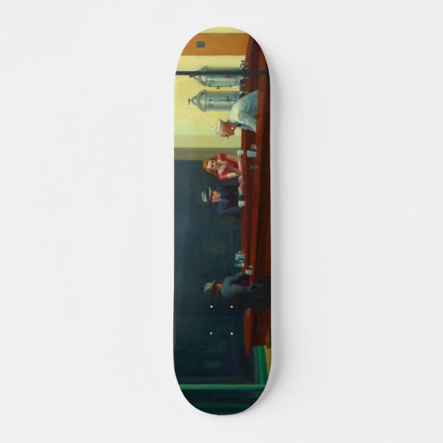 Skateboard Nighthawks peinture d'Edward Hopper  (Devant)