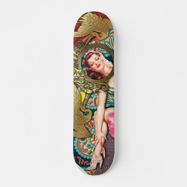 Skateboard No Signal - Cheeky Lady (Devant)