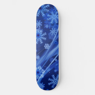 Skateboard Noël des Flèches de neige en hiver