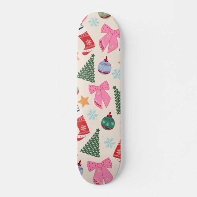 Skateboard Noël mignon (Devant)