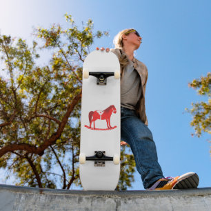 Skateboard Noël scandinave Cheval Rocking