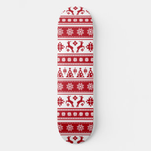 Skateboard Noël Vacances Nordic Motif Cosy
