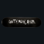 SKATEBOARD NOIR, ANGE DE PUNK DE GOTH<br><div class="desc">DANS L'ÉCRITURE FRAÎCHE</div>