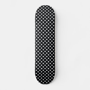 Skateboard Noir avec points blancs